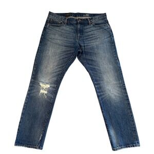 J. Crew 31 (35x28) Slim Broken In Boyfriend Medium Wash Distressed Women's Jeans